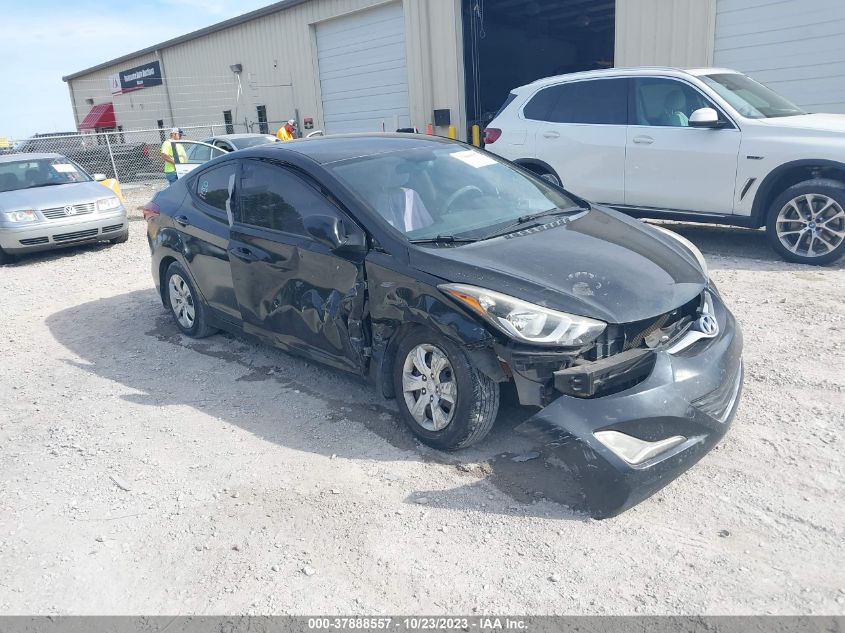 2016 HYUNDAI ELANTRA SE - KMHDH4AE7GU646050