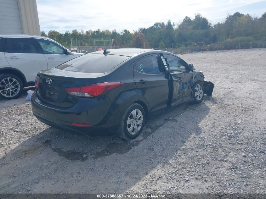 2016 HYUNDAI ELANTRA SE - KMHDH4AE7GU646050