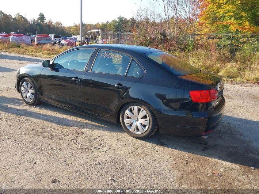 2014 VOLKSWAGEN JETTA SEDAN S 3VW2K7AJ9EM385465