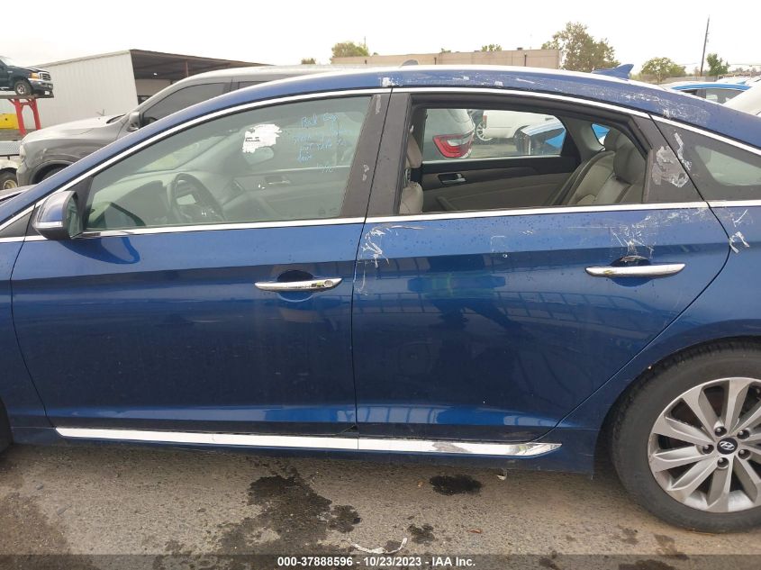 VIN 5NPE34AFXHH529395 2017 HYUNDAI SONATA SPORT