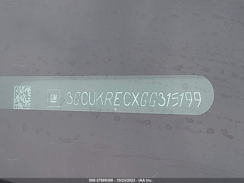 2016 CHEVROLET SILVERADO 1500 LT - 3GCUKRECXGG315199