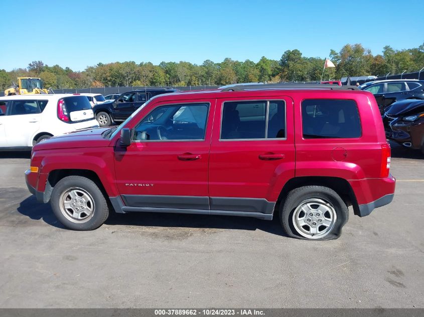 2014 JEEP PATRIOT SPORT - 1C4NJPBA8ED695037