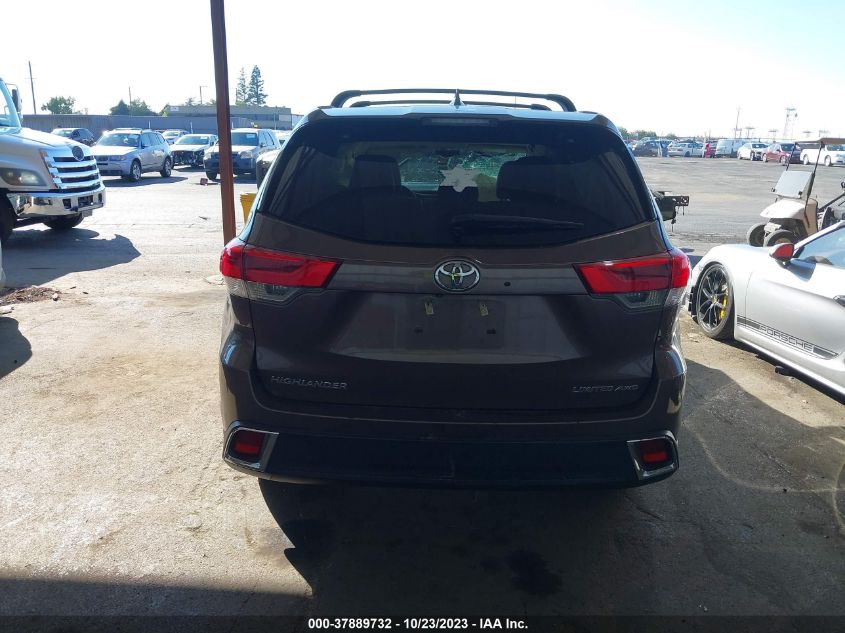 2018 TOYOTA HIGHLANDER LIMITED/LTD PLATINUM - 5TDDZRFH3JS806972