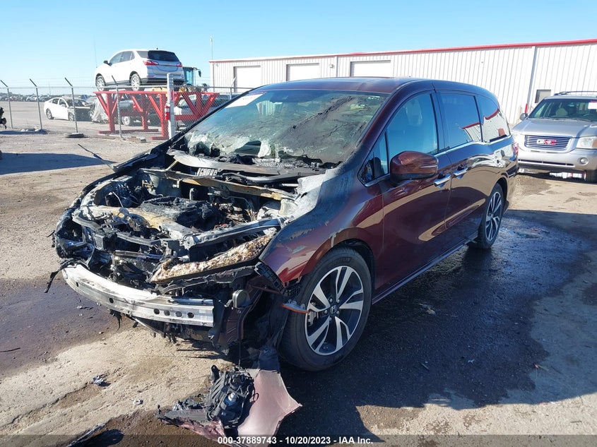 VIN 5FNRL6H91JB067438 2018 HONDA ODYSSEY ELITE