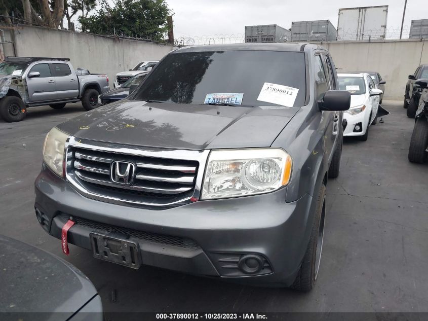 2013 HONDA PILOT LX - 5FNYF3H27DB026157