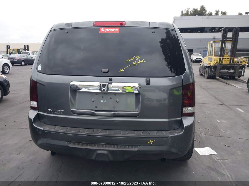 2013 HONDA PILOT LX - 5FNYF3H27DB026157