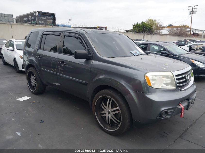 2013 HONDA PILOT LX - 5FNYF3H27DB026157