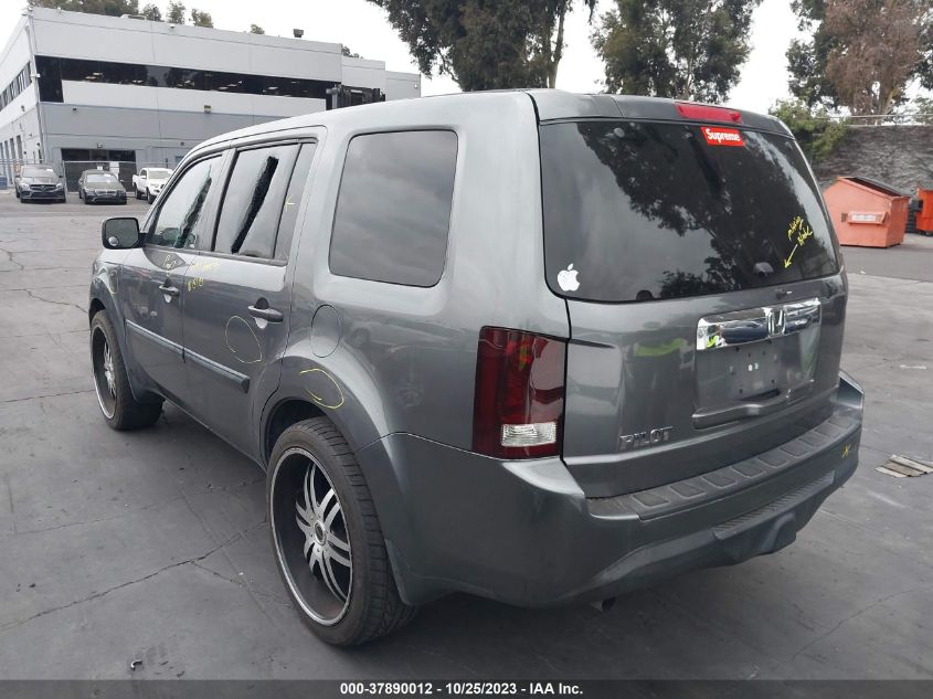 2013 HONDA PILOT LX - 5FNYF3H27DB026157
