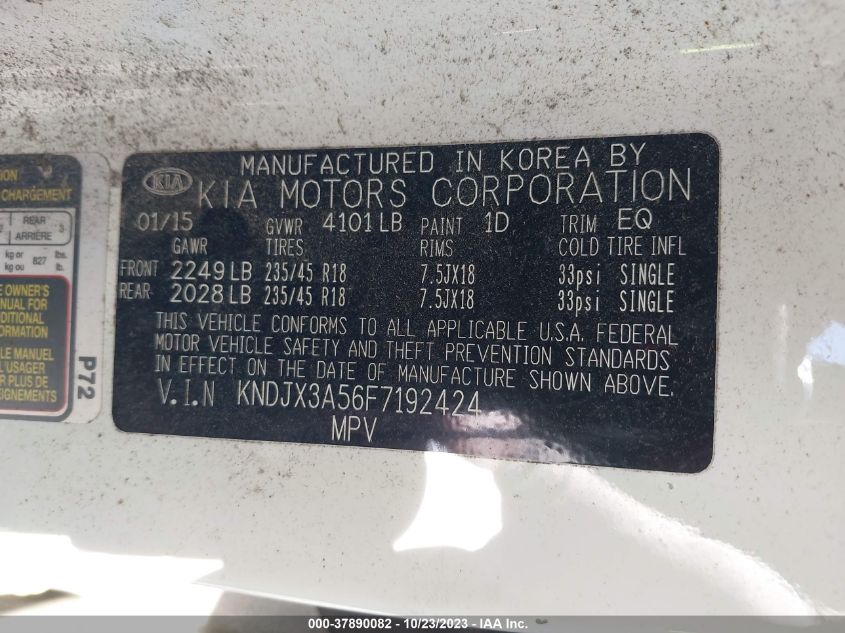 2015 KIA SOUL ! - KNDJX3A56F7192424