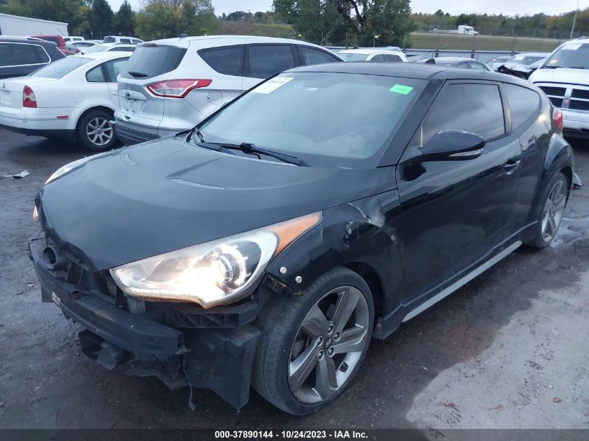 2013 HYUNDAI VELOSTER TURBO - KMHTC6AE2DU162420