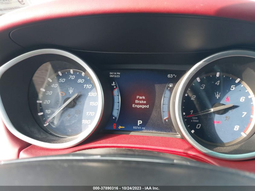 2014 MASERATI GHIBLI S Q4 ZAM57RTA5E1089152