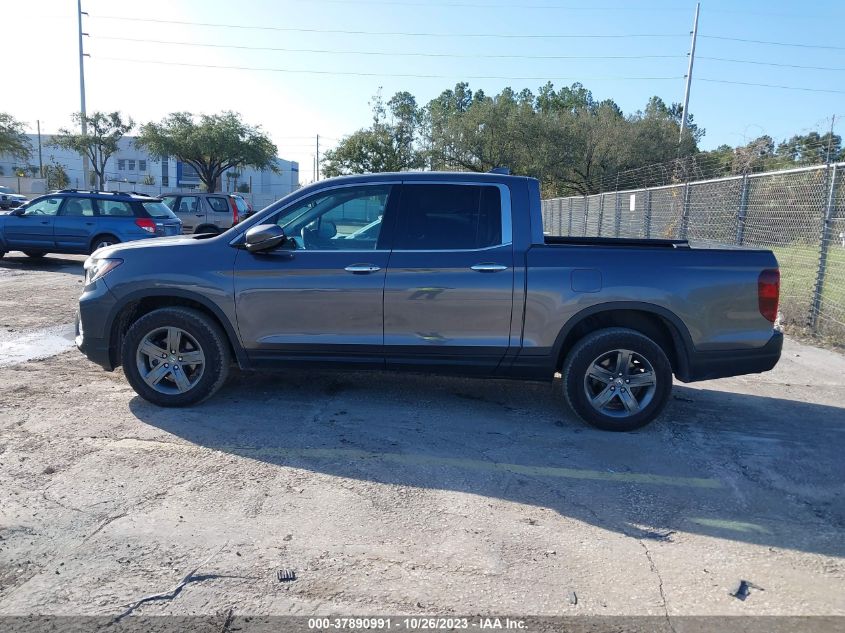 2022 HONDA RIDGELINE RTL - 5FPYK3F70NB024608