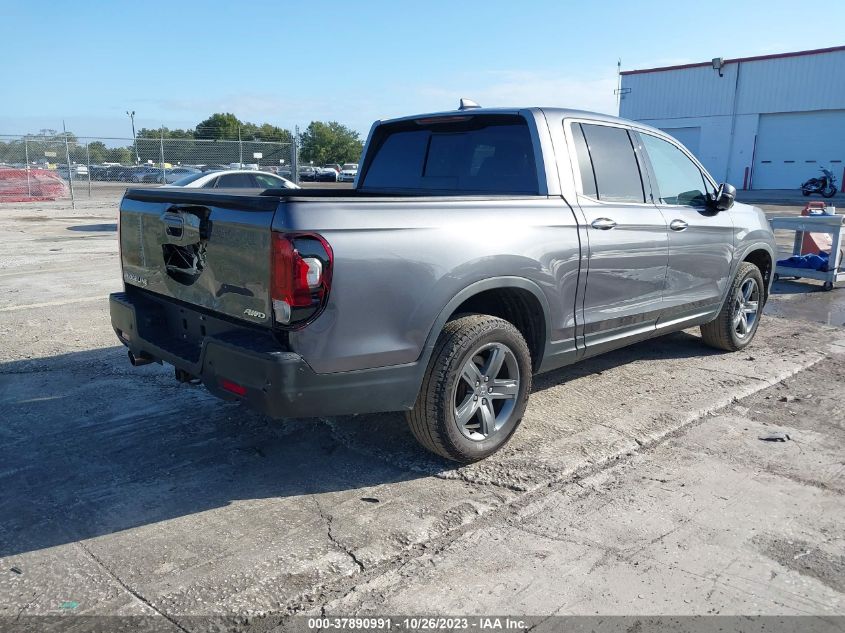 2022 HONDA RIDGELINE RTL - 5FPYK3F70NB024608