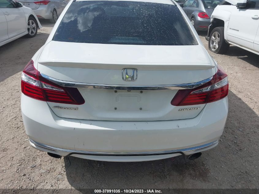 2017 HONDA ACCORD SEDAN SPORT - 1HGCR2F54HA178275
