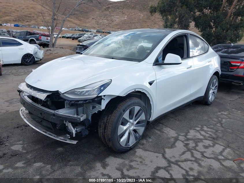 VIN 7SAYGDEE1PA077126 2023 TESLA MODEL Y