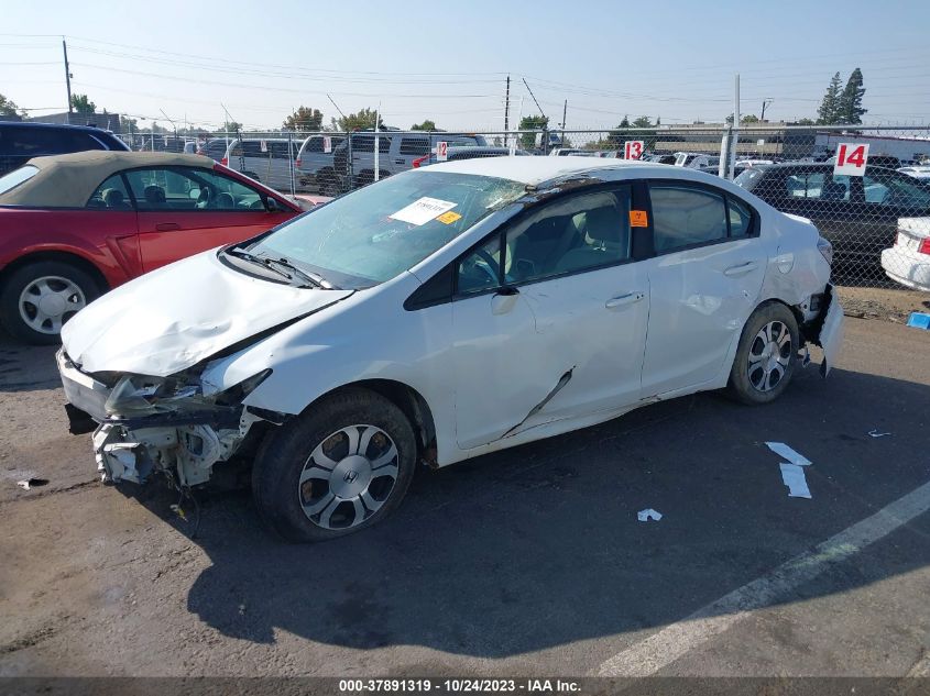 2014 HONDA CIVIC HYBRID - 19XFB4F27EE200103