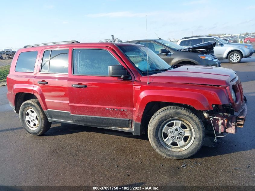 2016 JEEP PATRIOT SPORT - 1C4NJPBA5GD787581