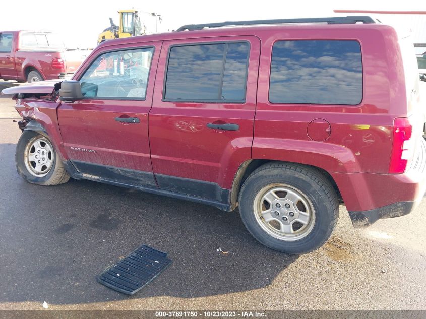 2016 JEEP PATRIOT SPORT - 1C4NJPBA5GD787581