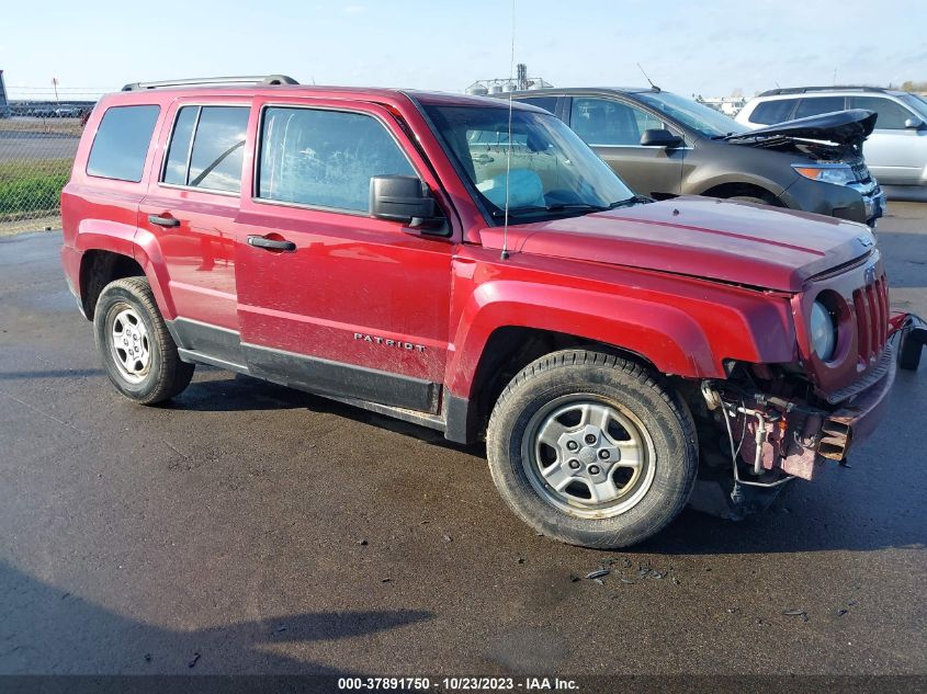 2016 JEEP PATRIOT SPORT - 1C4NJPBA5GD787581