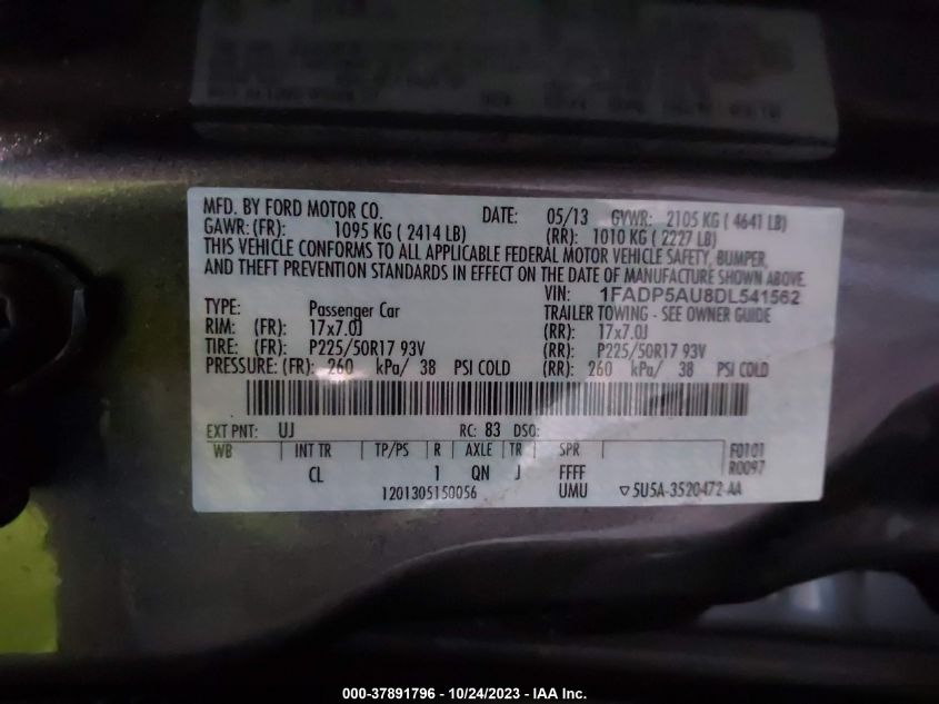 2013 FORD C-MAX HYBRID SE - 1FADP5AU8DL541562