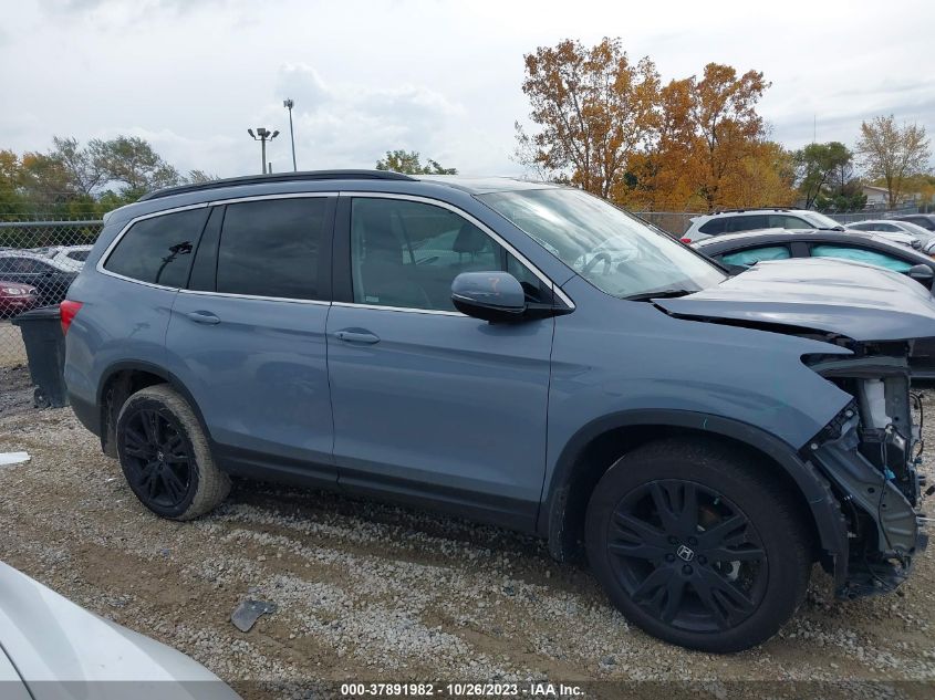 2022 HONDA PILOT SE - 5FNYF6H29NB091580