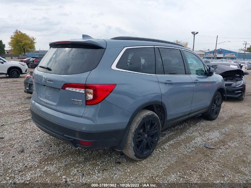 2022 HONDA PILOT SE - 5FNYF6H29NB091580