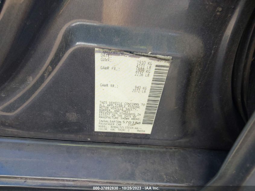 2013 NISSAN ALTIMA 2.5 SV - 1N4AL3AP7DN570388