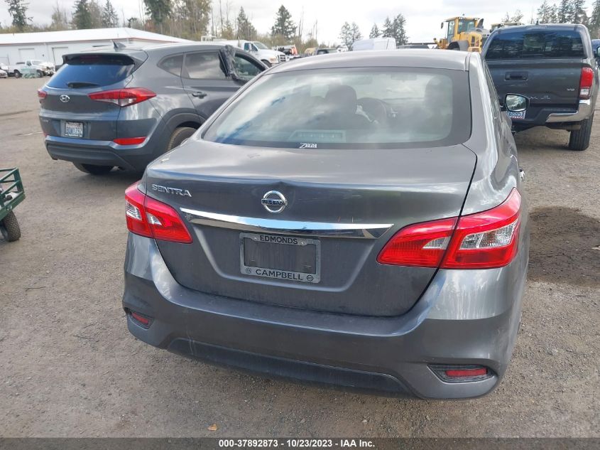 2016 NISSAN SENTRA S - 3N1AB7AP0GY303284