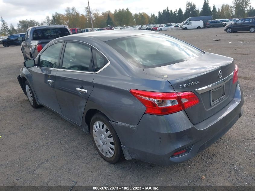 2016 NISSAN SENTRA S - 3N1AB7AP0GY303284