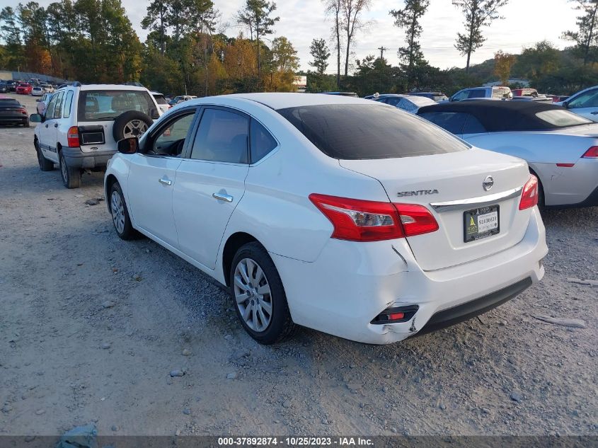 2016 NISSAN SENTRA S/SV/SR/SL - 3N1AB7AP2GY219256
