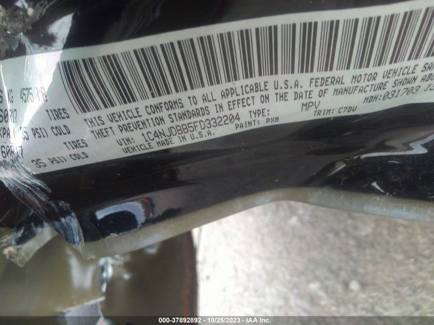 2015 JEEP COMPASS SPORT - 1C4NJDBB5FD332204