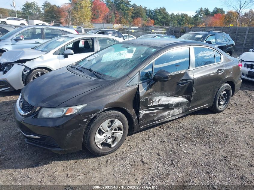 2013 HONDA CIVIC SDN LX 19XFB2F5XDE222206