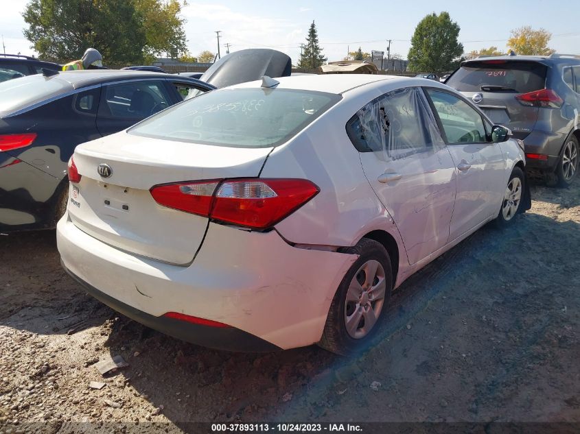 2016 KIA FORTE LX - KNAFK4A67G5620577