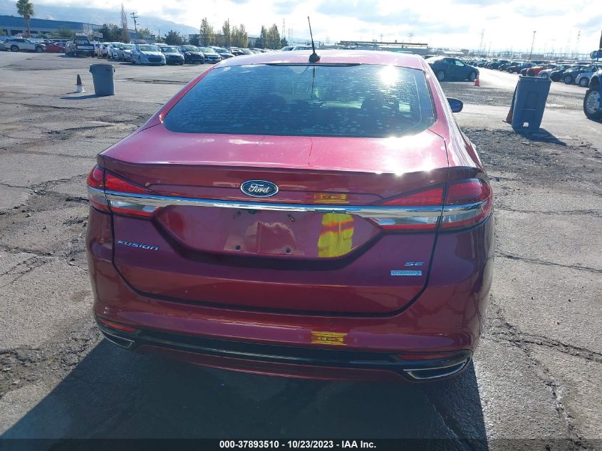 2018 FORD FUSION SE - 3FA6P0H9XJR110814