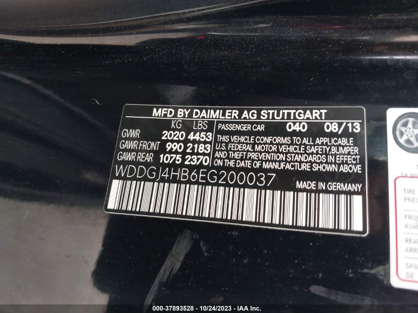 2014 MERCEDES-BENZ C 250 WDDGJ4HB6EG200037