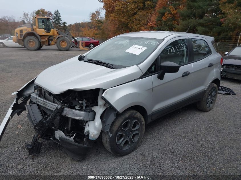 VIN MAJ6S3FL9MC452045 2021 FORD ECOSPORT S