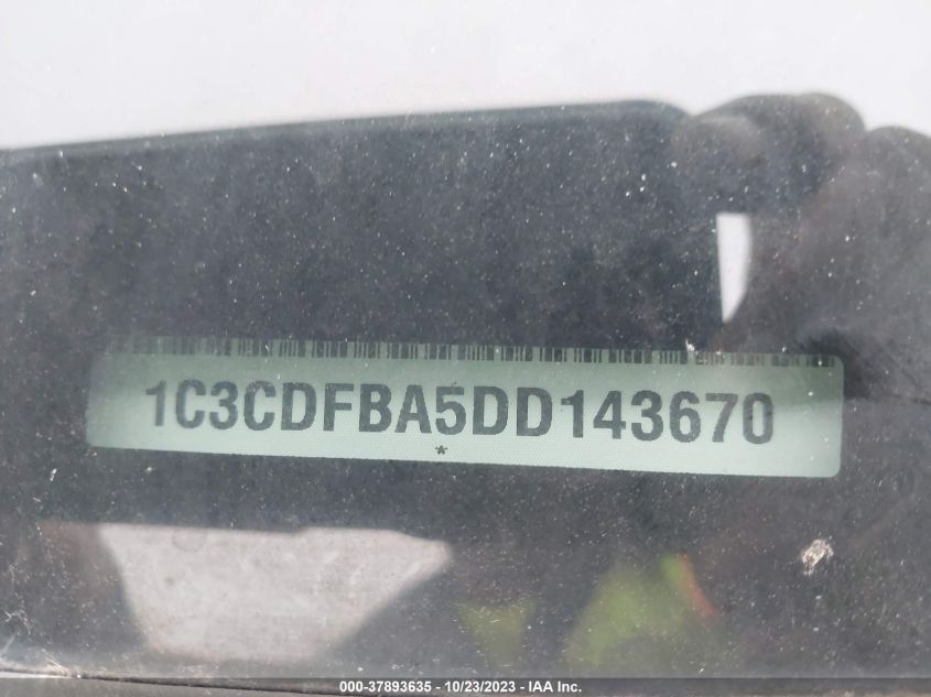 2013 DODGE DART SXT - 1C3CDFBA5DD143670