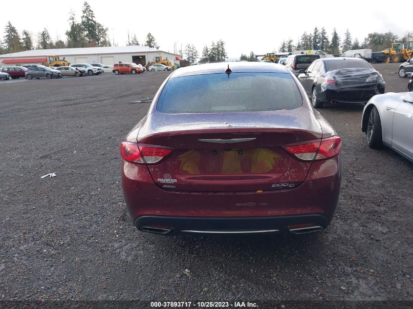 2015 CHRYSLER 200 C - 1C3CCCEG0FN636526