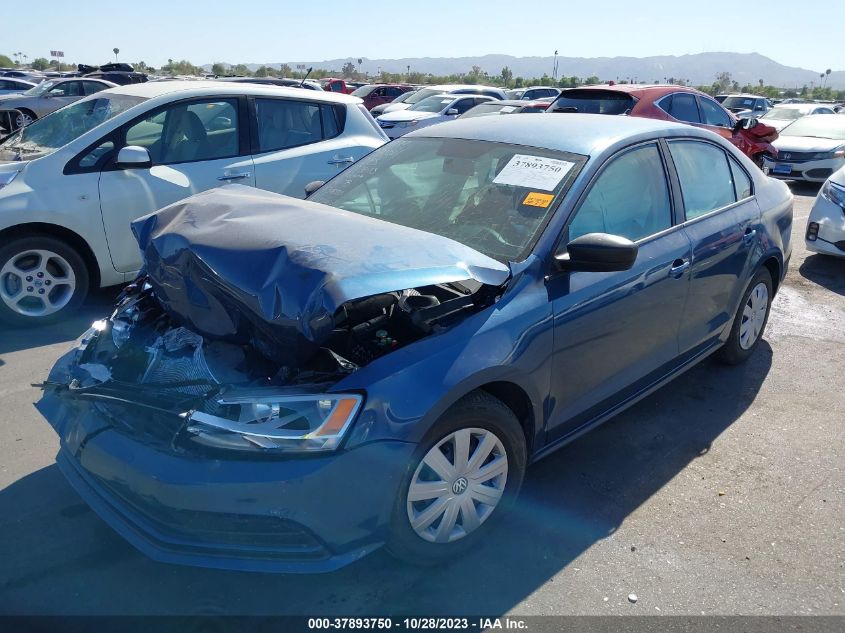 2015 VOLKSWAGEN JETTA SEDAN 2.0L S W/TECHNOLOGY 3VW2K7AJ3FM304588