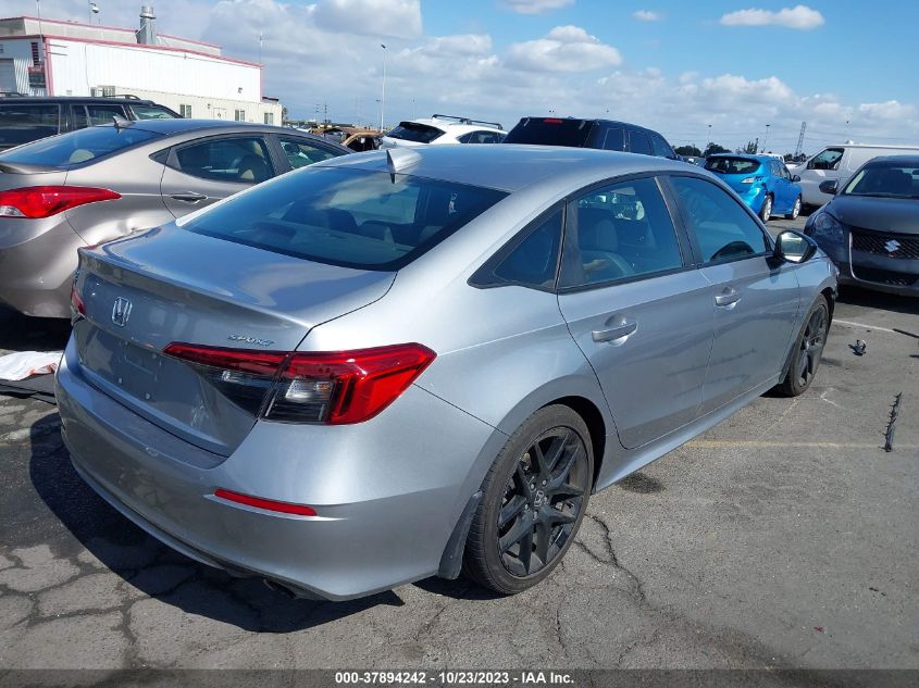 2HGFE2F58NH593539 Honda Civic Sedan SPORT 4