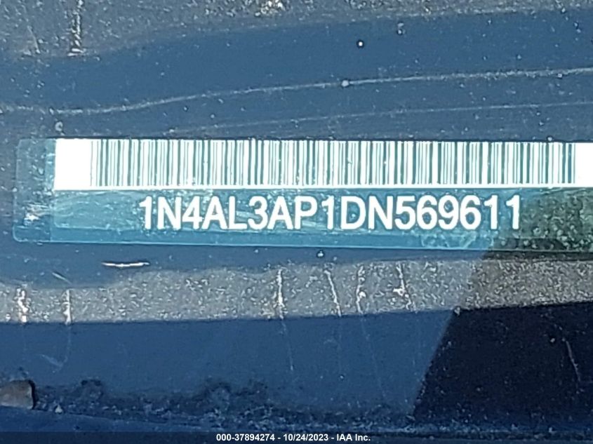 2013 NISSAN ALTIMA 2.5/S/SV/SL - 1N4AL3AP1DN569611
