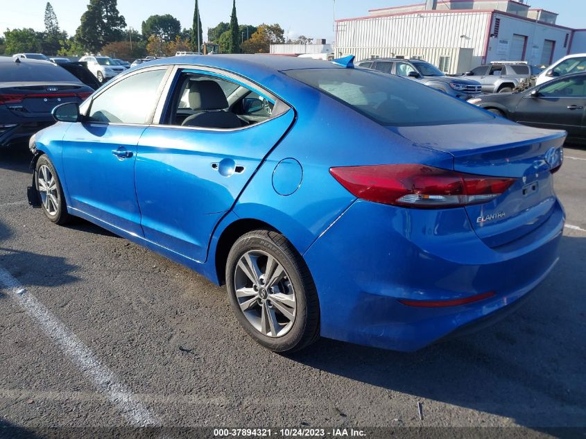 2018 HYUNDAI ELANTRA SEL - KMHD84LF2JU698344