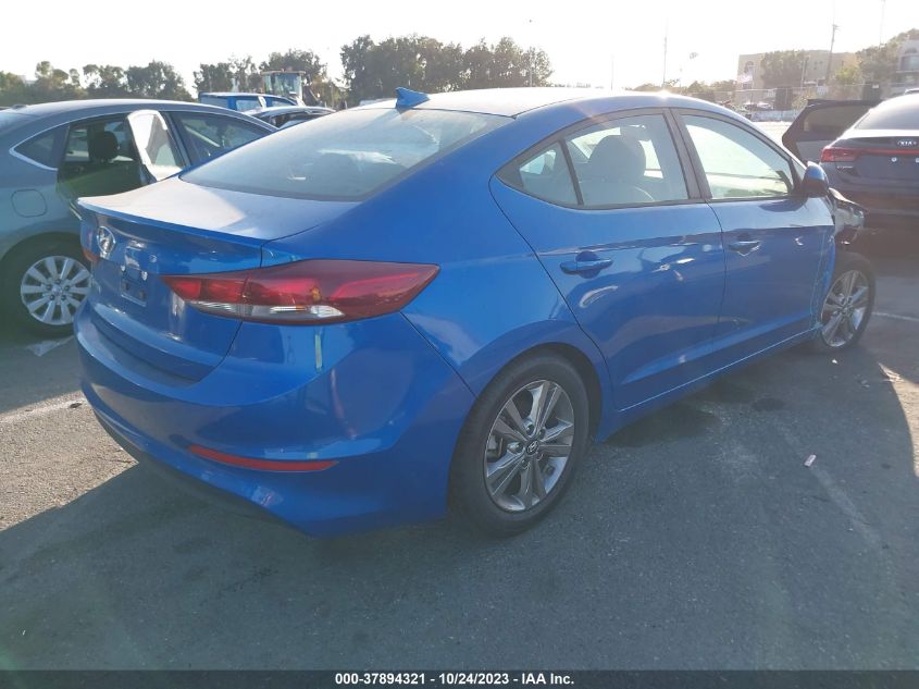 2018 HYUNDAI ELANTRA SEL - KMHD84LF2JU698344