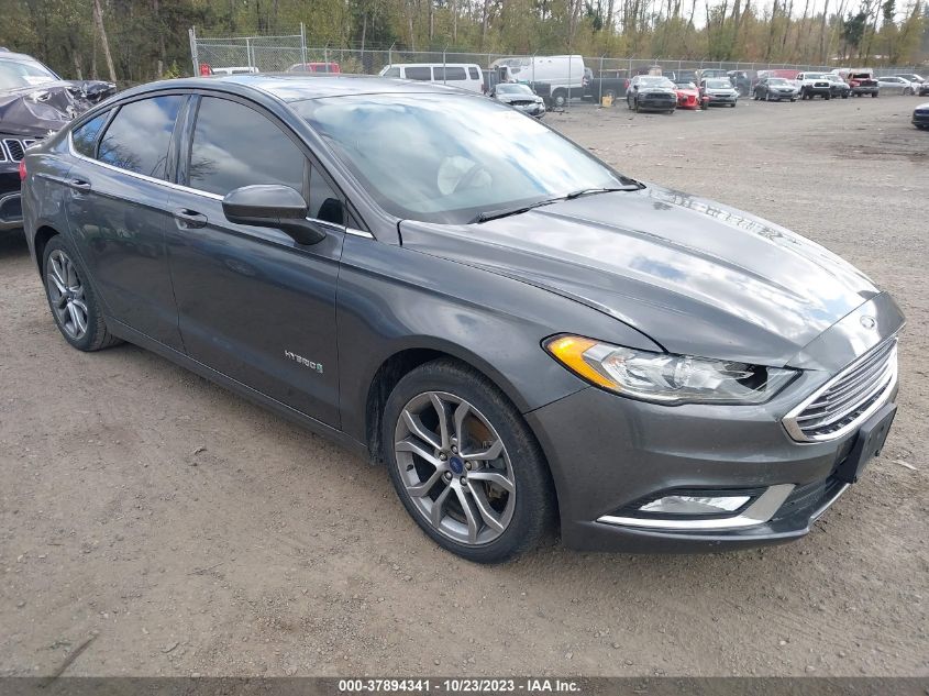 2017 FORD FUSION HYBRID SE - 3FA6P0LU6HR216294