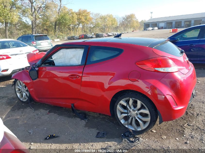 2013 HYUNDAI VELOSTER W/BLACK INT - KMHTC6AD4DU168713