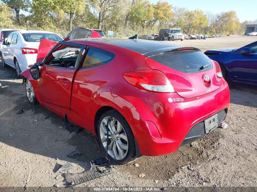 2013 HYUNDAI VELOSTER W/BLACK INT - KMHTC6AD4DU168713