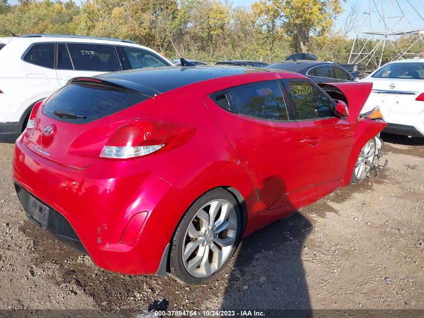 2013 HYUNDAI VELOSTER W/BLACK INT - KMHTC6AD4DU168713
