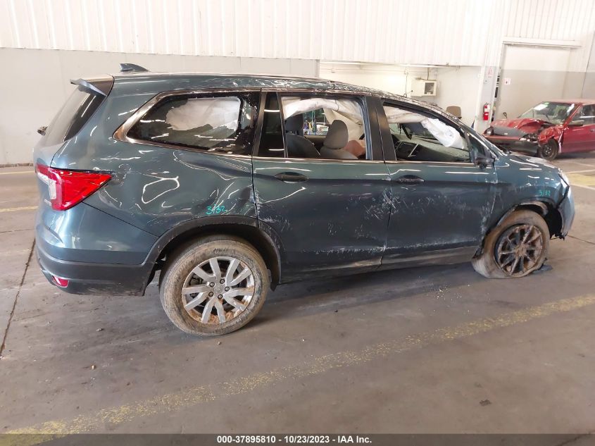 2019 HONDA PILOT LX - 5FNYF6H11KB095657