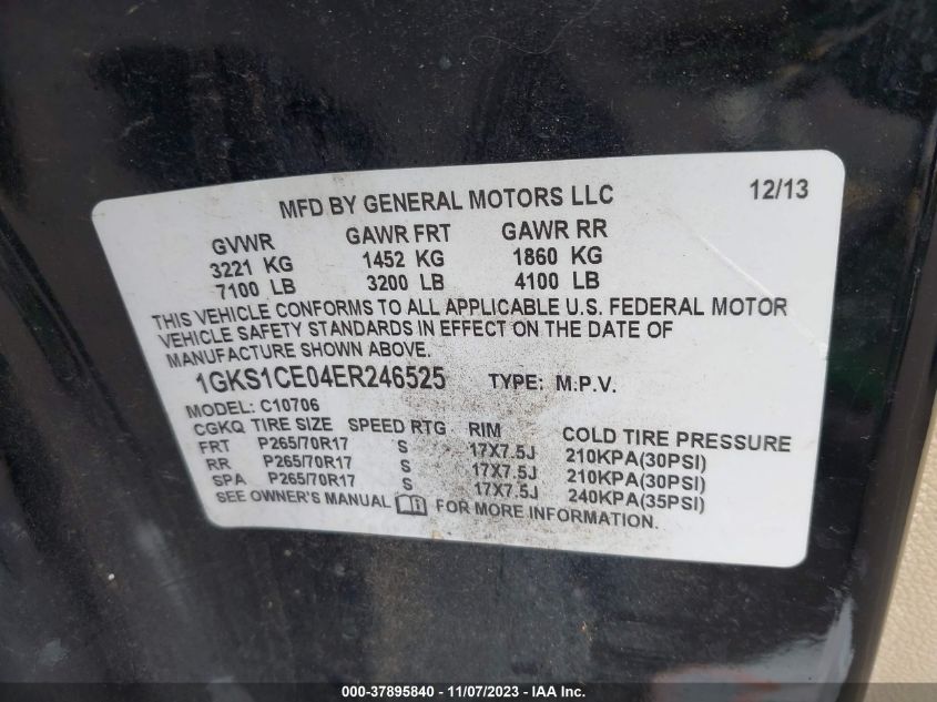 2014 GMC YUKON SLT - 1GKS1CE04ER246525