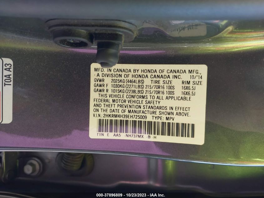 2014 HONDA CR-V LX - 2HKRM4H39EH725009